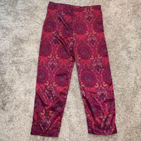 VS Red & Purple Designed Pajama Pants size S - Picture 2 of 5